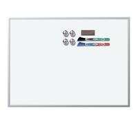 Nobo Aluminum Mini Magnetic Whiteboard With Frame And Accessories 58x43 Cm Clair