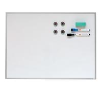 Tableau blanc 585 x 430 mm avec cadre en aluminium