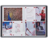 Nobo Vitrine d'affichage 1902609 119,2x100x5,4cm 15xDIN A4 ws/si