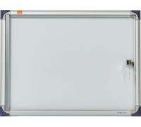 nobo Vitrine d'affichage, extra-plate, paroi arrière en métal, 2 x DIN A4