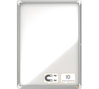nobo Vitrine d'affichage métal paroi arrière intérieur 9 x DIN A4