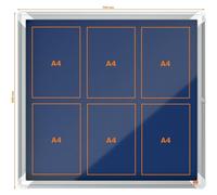 Nobo Premium Plus 6xa4 Sheets Felt Interior Display Case Bleu Enfants