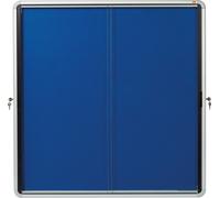 nobo Vitrine d'affichage porte coulissante textile paroi arrière 12 x DIN A4 expédition par transporteur