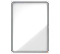 Nobo, Vitrine d'extérieur, Certifiée NF Collectivité et Education, Fond magnétique, 9xA4, 924x668 mm, Porte battante, Gamme Premium Plus, 1902580