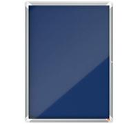 nobo Vitrine d'affichage textile paroi arrière intérieur 9 x DIN A4