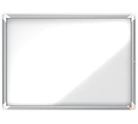 Nobo, Vitrine d'intérieur, Certifiée NF Collectivité et Education, Fond magnétique, 8xA4, 923x667mm, Porte battante, Gamme Premium Plus, 1902559