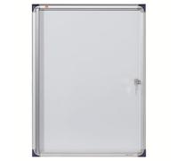 Nobo Vitrine d'affichage intérieur extra-plate 4 feuilles A4 - Porte battante - Fond magnétique