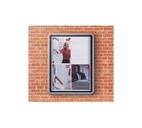 Plaque de liège Nobo Blanc Aluminium