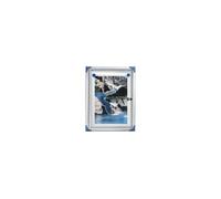 Nobo Vitrine d'affichage intérieur extra-plate 4 feuilles A4 - Porte battante - Fond magnétique