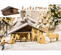 Noch 14394 Crèche de Marché de Noël avec Figurine, Multicolore