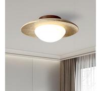 NOCHX Plafonnier Nordique G9 Base Naturelle Jaune Grotte Pierre Couloir Lustre Plafonnier Japonais WabiSabi Style Petits Plafonniers Décoration Intérieure Adapté À La Cuisine Balcon