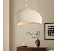 NOCHX Wabi Sabi Style Lampe Suspendue E27 Base Lustre En Polystyrène Lumières Suspendues Réglables En Hauteur Modernes Creative Et Simples Adaptées Au Salon Salle À Manger Cuisine(Beige,30cm)