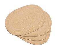 Noctiflorous Lot de 4 Sets de Table ovales tressés - 30,48x45,72 cm - Antidérapants, lavables, résistants à la Chaleur - Sets de Table Ronds tissés pour Salle à Manger, Cuisine, fête, décoration