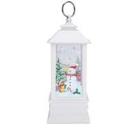 Noël Décoration Chandelier Lanterne Lumière Bougie Titulaire Lampe Maison Décoration Cadeau Ampoule (Gros Bonhomme Neige) G
