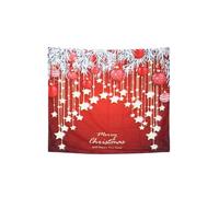 Noël Décoration Tissu Suspendu Mural Tapis Suspension Art Serviette Plage Fond Pique-Nique 150*130cm