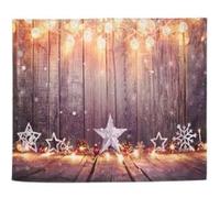 Noël Décoration Tissu Suspendu Mural Tapis Suspension Art Serviette Plage Fond Pique-Nique 150*130cm G