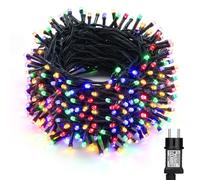 Noël Guirlande Lumineuse Extérieur Coloré, BrizLabs 30M 300 LED Sapin de Noël Lumière Électrique 8 Modes Étanche Fée Lumineuse pour Intérieur Anniversaire Chambre Jardin Fête Festival Hôtel, Fil Vert