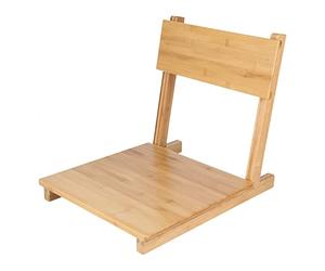 NOENNULL Chaise Tatami Japonaise sans Jambes, Dossier Inclinable Poli en Douceur pour Coussin de Chaise Paresseux pour Baie Vitrée, Matériau Phyllostachys Pubescens (Couleur Originale)
