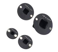 NOENNULL Lot d'adaptateurs de douilles à profil bas - Efficacité de conversion de taille universelle pour les amateurs d'outils, lot de 4 adaptateurs de douilles à profil bas en acier Cr-Mo pour