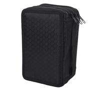 NOENNULL Oxford Trousse à crayons portable 72 compartiments Organisateur Portable Aquarelle Pinceau Sac pour Étudiants en Art Tissu Oxford 7,9 x 5,3 pouces, noir, Décontracté