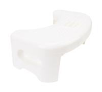 NOENNULL Tabouret de Pot en Plastique Pliable et épais, Escabeau de Toilette Robuste pour Les âges, Repose-Pieds Antidérapant pour Salle de Bain (Blanc)