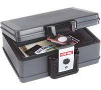 NoFire Boîte de protection contre l'incendie FA-2013FE étanche 4,9 L avec serrure à clé