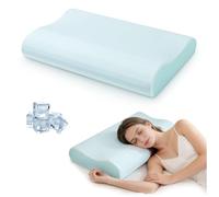 NOFFA Oreiller cervical ergonomique - Coussin orthopédique en mousse à mémoire de forme pour les personnes dormant sur le côté, le dos et le ventre - 60 x 40 cm
