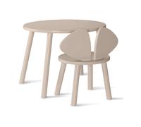 Nofred Ensemble Mouse chaise haute + table Beige