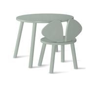 Nofred Ensemble Mouse chaise haute + table Vert olive