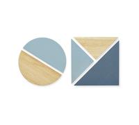 Nofred Set d'aimants Pin Magnets 5 pièces Bleu