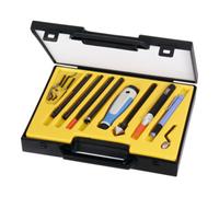 Noga Noga Jeu d’ébavureurs multi-usages / grattoirs dans un coffret en plastique 19 pièces Quantité:19
