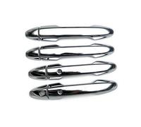 NOHEEU Autocollant Décoratif pour Poignée De Porte Extérieure Voiture Accessoires Extérieurs Couvercle Serrure pour Freed 2024(Argent)