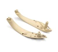 NOHEEU Poignée Porte Intérieure Voiture Avec Garniture Protection, Pour B&MW Série 3 F30 F80 F31 F32 F33 F34 F35 F36 13-18(Beige 2pcs)