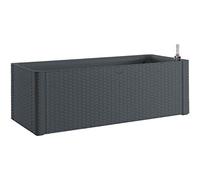 Nohel Garden NATURAL DELUXE coffre en plastique auto-arrosant Couleur : Anthracite, Largeur : 100 cm