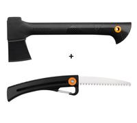 Nohel Garden Set FISKARS hache universelle A6 + scie de jardin SW16 SOLID