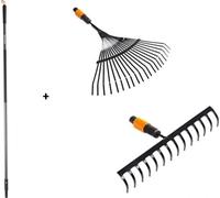 Nohel Garden Set FISKARS QUIKFIT Râteau 1000653 et 1000644 + Manche 1000661