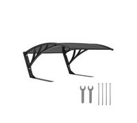 Garage pour tondeuse robot DOMUS, résistant aux intempéries, 81 x 100 x 48 cm - noir