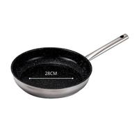 Poêle inox avec revêtement céramique 28 cm Kitchenpro