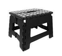 Noir 31.5 x 25.5 X 22 cm VENTEO | Marche Pied Pliable 25 cm | Tabouret Pliant Antidérapant