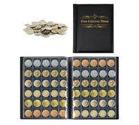 Noir 480 Pièces Classeur Monnaie de Paris, Album et Pochette pour pièces de Monnaie, Rangement pièces de Collection, classeu BILLET
