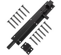 Noir Alliage Coulissant Anti-vol D’aluminium Verrou pour Portes | Barillet Renforcé, Usage la Cuisine et Zones Humides, Compatible Fenêtres, Grosse Polyvalence