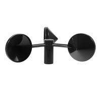 Noir Boîtier Vent ABS Mesure Anémomètre du Extérieur | Compteur de Vitesse du Vent, Mesure du Vent 3 Tasses, Capteur de Jauge à Vent, Léger et Stable