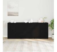 Noir Buffet de rangement - Vitrine bahut - armoire console Pour cuisine, Chêne noir 180 x 30 x 70cm - Bois d'ingénierie 2006345