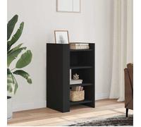 Noir Buffet noir 45x35x75 cm bois d’ingénierie - Meuble Rangement LV36882