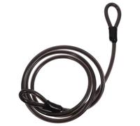 Noir Câble Robuste 1,8m en Acier Recouvert de Plastique 9,7mm | PVC et Acier, Résistance à L’usure et Flexibilité, Usage de Traction en Métallurgie