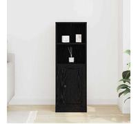 Noir Commode Salon, CHIC Highboard, Armoire haute, Chêne noir 36x35,5x103,5 cm Bois d'ingénierie N17337