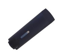 Noir Distributeur de Savonnette Mural à Bouton-poussoir pour Salle de Bain | Bouteille Transparente, Large Ouverture et Tête Amovible, Remplissage Facile, Usage Maison ou Hôtel