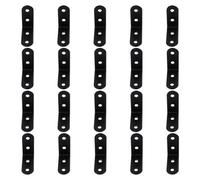 Noir Équerre D'angle 20 Pièces en Acier Inoxydable | Renfort pour Assemblage, Trous de Vis Affleurants, Installation Simple, Usage Bricolage et Fabrication