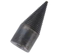 Noir Foret à Fendre le Bois en Acier Carbone 42mm | Cône à Vis, Rendement Accru, pour Perceuses Électriques Portatives, Bois de Chauffage et Bûches
