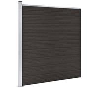 Noir Grillage de jardin - Pour jardin/terrasse - Panneau de clôture WPC 175x186cm Noir skf4777061